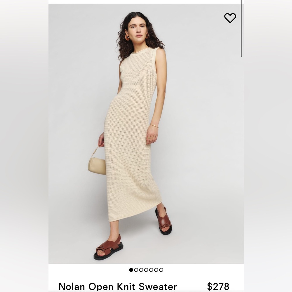 NEW Reformation Knit Sweater Dress